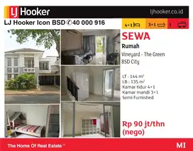 Rumah semi furnished di the Green BSD