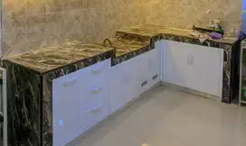 Kitchenset almunium acp composite panel,anti rayap tahan air / bl