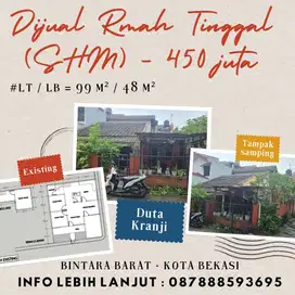 Rumah Second, Perum Duta Kranji Bekasi Barat