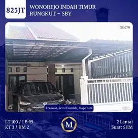 Rumah Wonorejo Indah Rungkut dkt Nirwana Eksekutif Kedung Baruk MERR