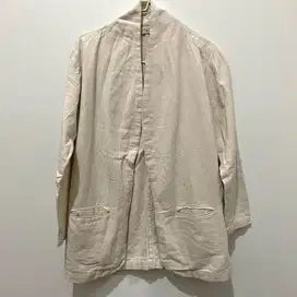 [PRELOVED] Elita - Linen Blazer - Outer