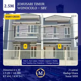 Dijual Rumah Baru Jemursari Timur dkt Ahmad Yani Royal Plaza Margorejo