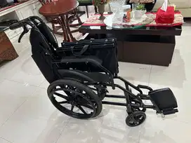 Kursi Roda Lipat Travel SECOND (Full Hitam)