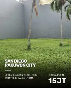 Jual Kavling San Diego Pakuwon City