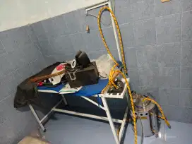MEJA, SETRIKA UAP, BOILER 10LITER, GRATIS SPEAKER EDIFIER BERFUNGSI