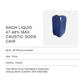 Caustic Soda Cair 30 KGs
