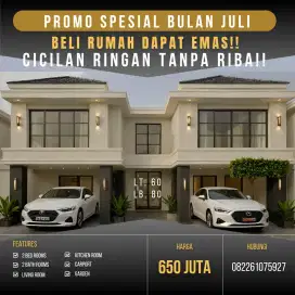 Lagi promo rumah 2 lantai murah dekat apartemen cibubur dan akses tol