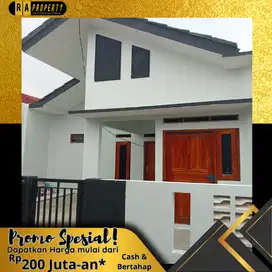 RUMAH MODERN 2 KAMAR CASH DAN BERTAHAP DILOKASI STRATEGIS