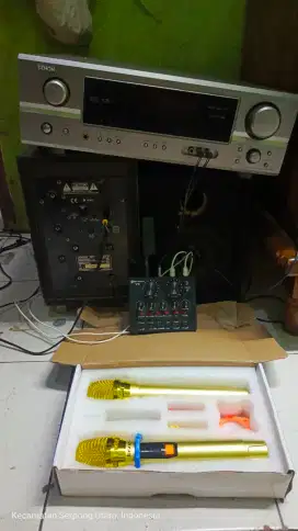 Jual amplifier DENON AVR 1306++ bonus subwoofer dll