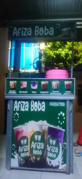 Jual cepat booth franchise boba drink