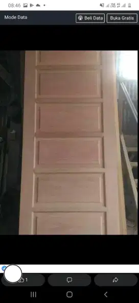 Pintu minimalisnya ready dari kayu bekas meranti oven berkualitas