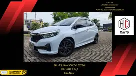 Honda Brio 1.2 New RS CVT 2024 / 2025 Wrn Putih Like New