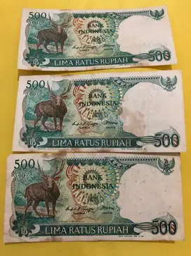 Uang kuno Lima Ratus Rupiah