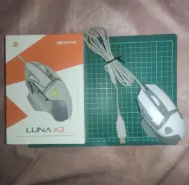 Digital Alliance Luna X2 RGB White Gaming Mouse Mirip Logitech G502