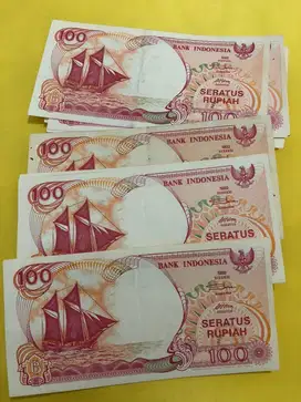 Uang Kuno Seratus Rupiah Thn 1992 Perahu Pinisi