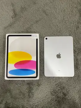 IPad 10 64GB Silver mulus Fullset Ori BH 91% 3Utool 100 Wifi Only