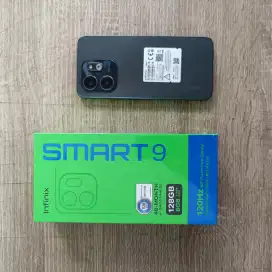 Infinix SMART 9 ram 4 + 4 extended ram, memori 128gb garansi resmi