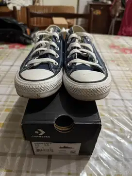 Converse All Star OX Navy Size US 5.5 / 36 Original Resmi