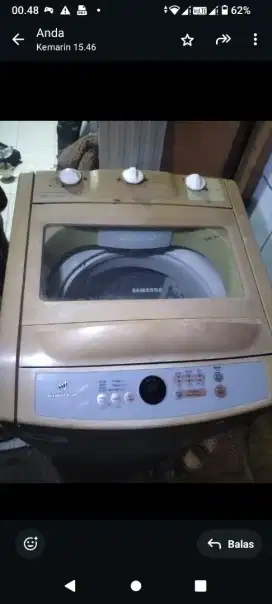 mesin cuci 1 tabung merk Samsung
