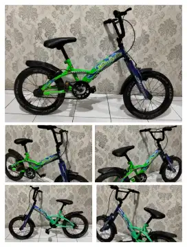 Wimcycle sepeda BMX anak ukuran 16 untuk usia 5 sampai 8 tahun