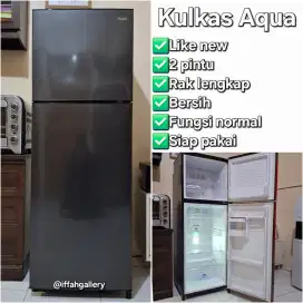 Kulkas Aqua 2 Pintu Like New Orisinil Sangat Dingin Siap Pakai