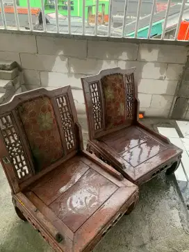 Bangku bahan kayu jati asli antik tua