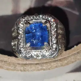 Cincin Blue Saphire elegant