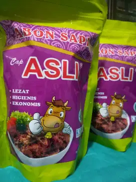 Abon Sapi Cap Asli ( Kemasan Baru)