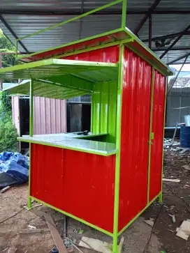 Rombong kontainer gerobak kontainer booth kontainer