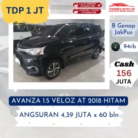 TDP Hanya 1 Juta Veloz 1.5 AT 2018 Hitam