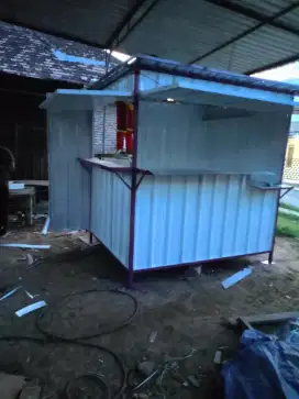 Rombong kontainer gerobak kontainer booth kontainer