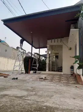 Kanopi baja ringan plus plafon pvc murah