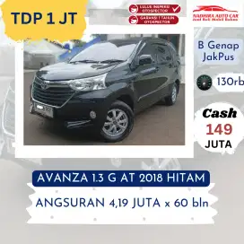 TDP Hanya 1 Juta Avanza G 1.3 AT 2018 Hitam