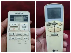 Di jual remot AC LG & Toshiba