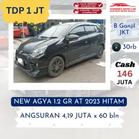 TDP Hanya 1 Juta New Agya 1.2 GR 2023 AT Hitam