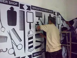 wallpaper wallbanner wallsticker custom gambar desain tema bebas