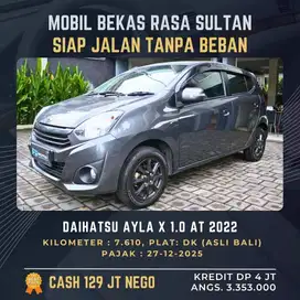 DP 4 JT! KM 7 RB!! Ayla X 1.0 AT 2022 AsBali
