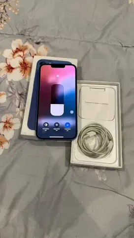 Dijual Iphone 13 Blue 256GB Lengkap Terdaftar