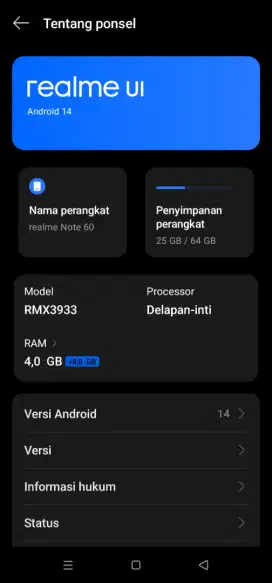Realme Note 60 mulus nominus
