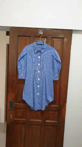 Kemeja zara ori lengan balon