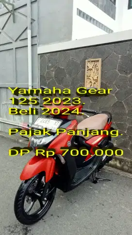 Gear 2023 Beli 2024. Pajak ON. Standar. Mulus. Ban OK. Cash/Kredit/TT