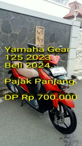 Gear 2023 Beli 2024. Pajak ON. Standar. Mulus. Ban OK. Cash/Kredit/TT
