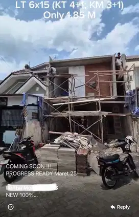 Pantai mentari kenjeran baru gress 2lt