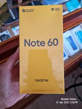 REALME NOTE 60 4/64 GARANSI RESMI BARU BUKAN SECOND YO GAN