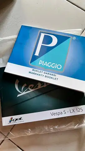 Buku manual & garansi Vespa LX / S