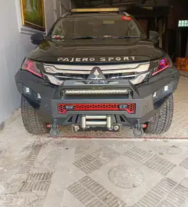 bumper depan dan footstep pajero merk khepotec