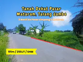 Tanah dekat Pasar Talang Jambe Palembang