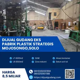Aset terbaik gudang strategis lokasi Jebres luas 2023 meter