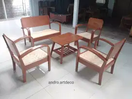 Kursi tamu jadul model lengkung