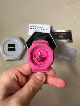 Jam Tangan G-SHOCK GMA-S2100 Pink Mulus Fullset Garansi masih on
